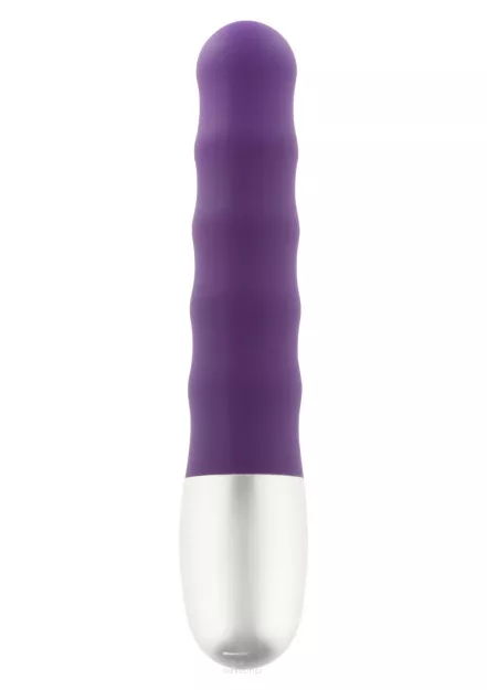 Discretion Ribbed Vibrator Purple