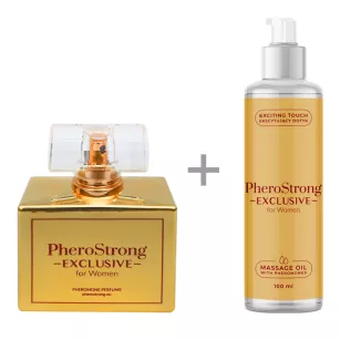 PheroStrong Exclusive for Women - Perfum 50ml + Massage Oil 100ml