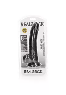 Curved Realistic Dildo  Balls  Suction Cup - 8""""/ 20,5 cm
