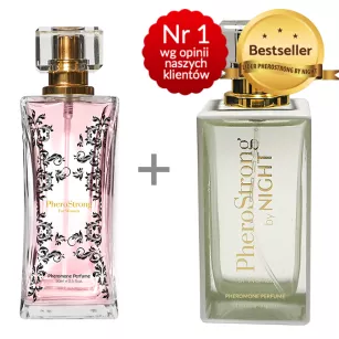 Perfumy z feromonami - PheroStrong by Night for Women 50ml + PheroStrong for Women50 ml