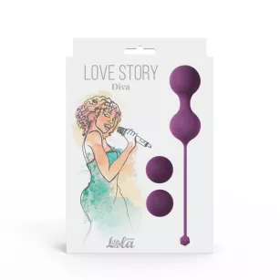 Vaginal balls set Love Story Diva Lavender Sunset