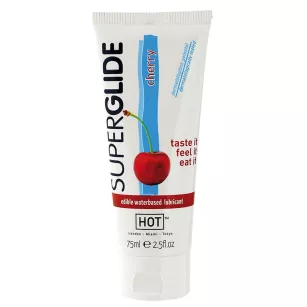 HOT Superglide CHERRY- 75ml edible lubricant waterbased -