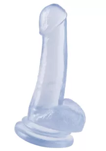 8 Inch Dong with Suction Cup Transparent