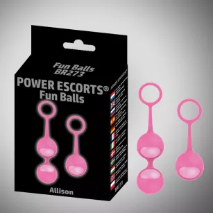 Kulki-Funballs Allison-Duo Kegel Balls Slicone Pink