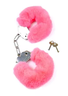 Kajdanki Fetish B - Series- Furry Cuffs Pink