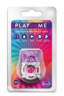 PLAY WITH ME ONE NIGHT STAND VIBRATING C-RING PURPLE