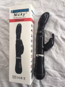 Nicky black 14 speed g spot vibrating 22 cm