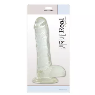 Dildo-FALLO JELLY REAL RAPTURE CLEAR 10""""""""""""""""""""""""""""""""