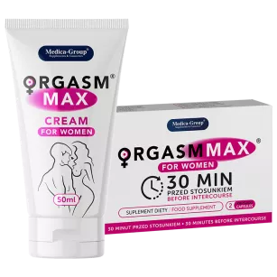 Orgasm Max - 2 kapsułki + CREAM for Women 50ml - Potęgujący Orgazm