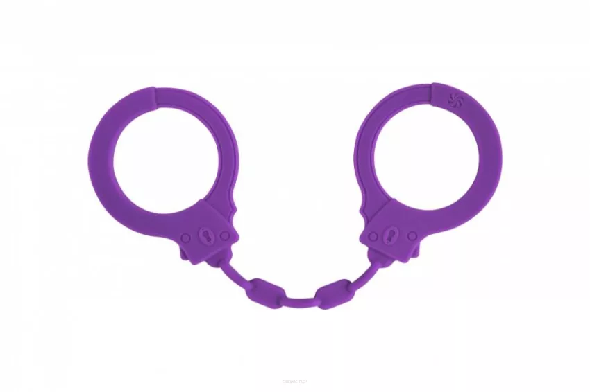 Kajdanki-Silicone Handcuffs Party Hard Suppression Purple