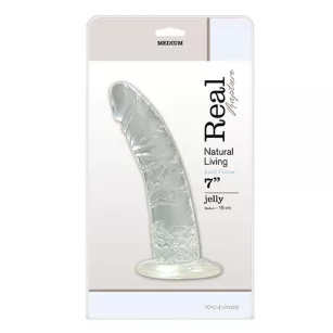 Dildo-FALLO JELLY REAL RAPTURE CLEAR 7""""""""""""""""""""""""""""""""