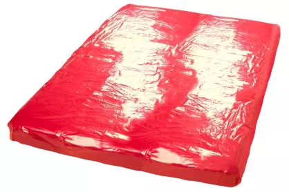 Vinyl Bed Sheet red 200x230cm