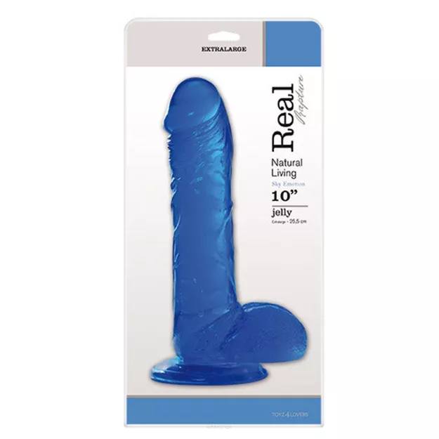 Dildo-FALLO JELLY REAL RAPTURE BLUE 10