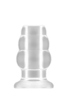 No.49 - Small Hollow Tunnel Butt Plug - 3 Inch - Translucent