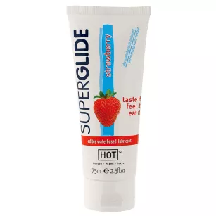 HOT Superglide STRAWBERRY- 75ml edible lubricant waterbased