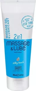 HOT Massage & Glide Gel 2 in 1 - 200 ml, Silky touch