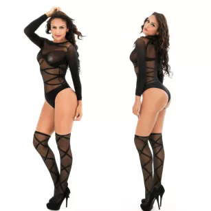 Body Pleasure - Sexy Lingerie Set - one size - black TL61