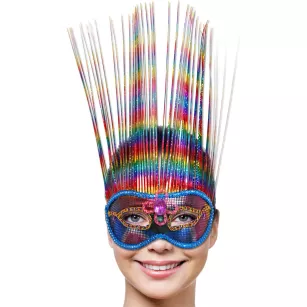 Maska-Venetian Mask Rainbow Deluxe