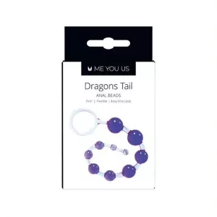 Me You Us Dragonz Tail Anal Beads Violet