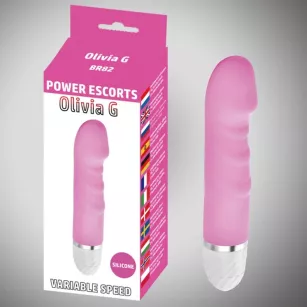 Olivia g pink 16,5 cm silicone vibrating 10 speed