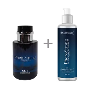 PheroStrong Limited Edition for Men - Perfum 50ml + Massage Oil 100ml