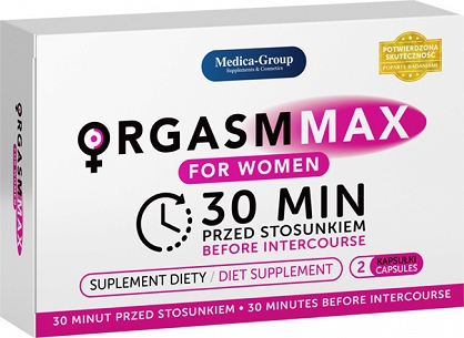 Orgasm Max for Women - 2 kaps. - na wywołanie podniecenia i orgazmu - Hit Sezonu !!!