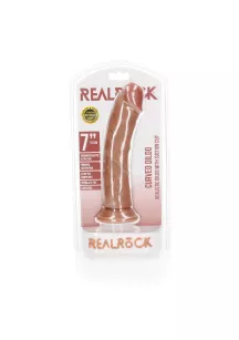 Curved Realistic Dildo with Suction Cup - 7""""/ 18 cm
